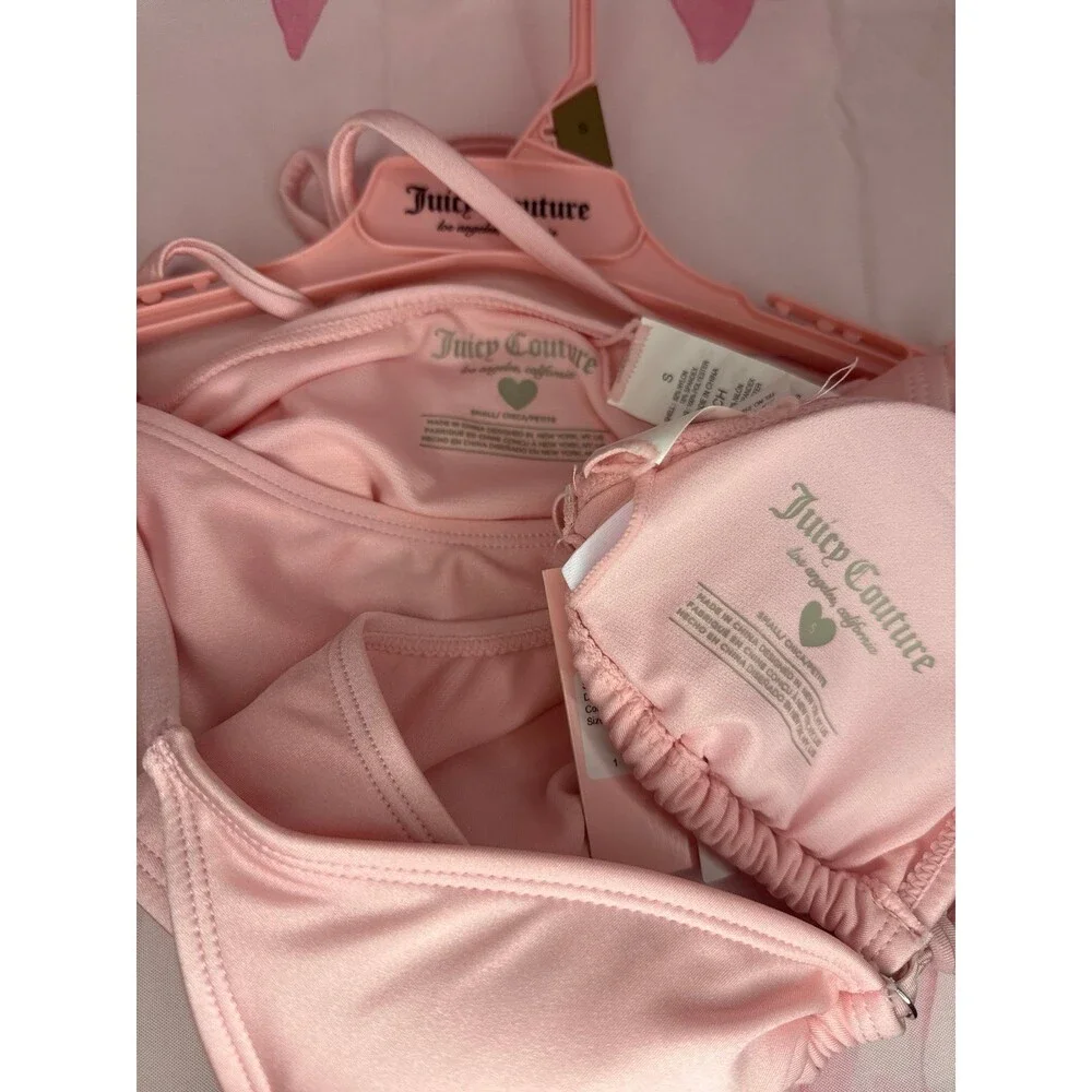 Juicy Couture Pink Cherry Bikini Swimsuit, Small
